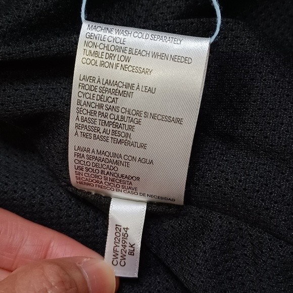 CALVIN KLEIN Black Flex Tech Hooded Jacket size XS - Picture 15 of 16